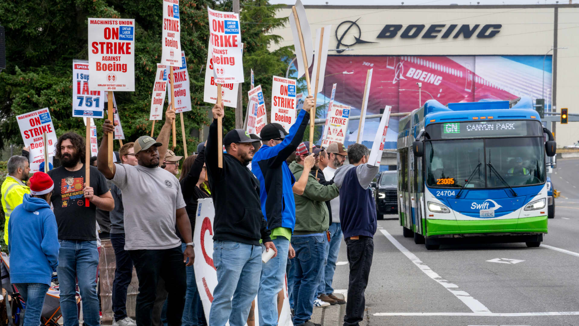 Boeing freezes hiring in sweeping cost cuts as it grapples with factory worker strike