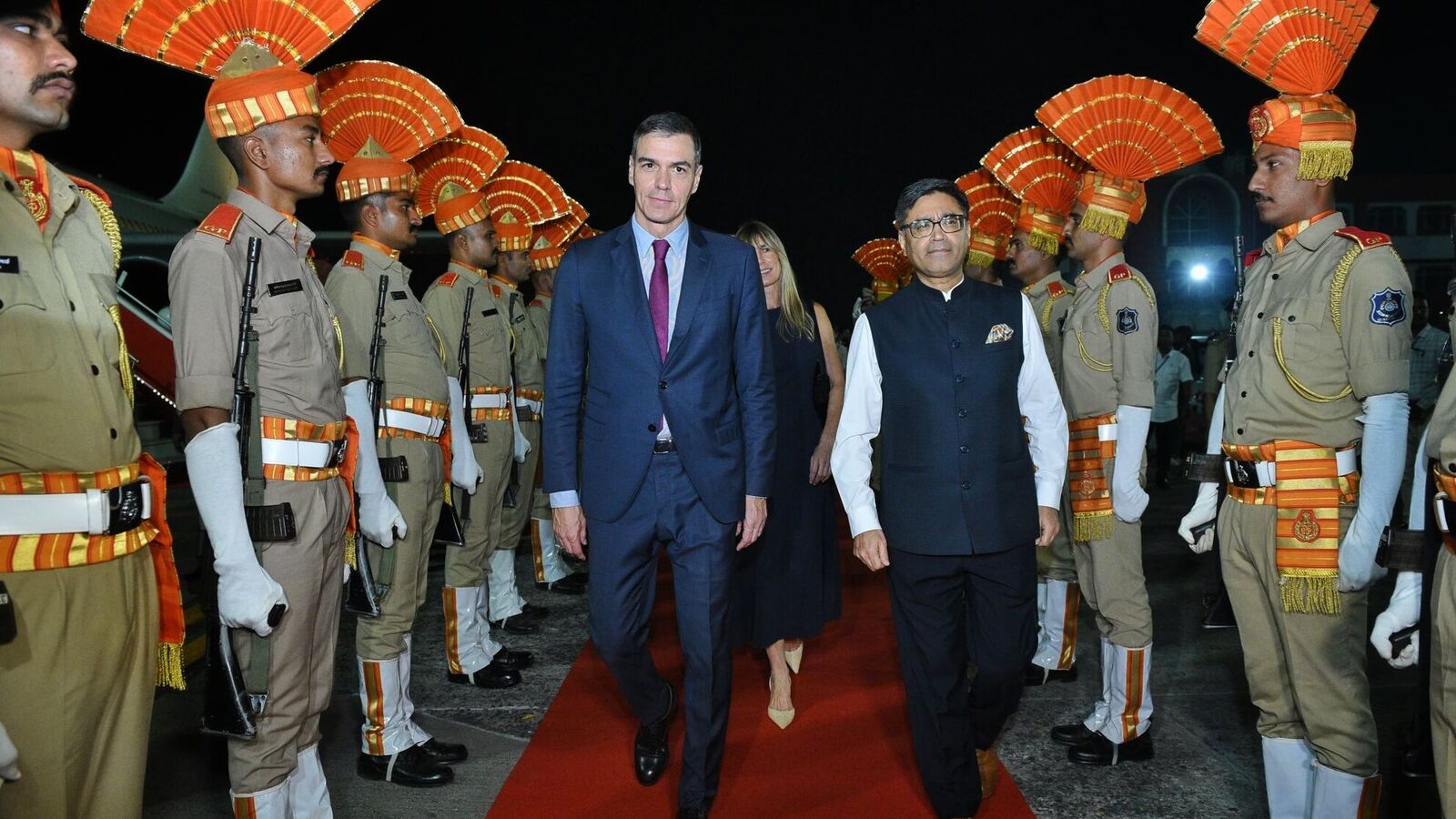 Spanish PM Pedro Sanchez arrives in Vadodara for India visit; to join PM Modi in a roadshow