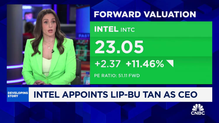 Intel pops after naming new CEO, Wall Street backs turnaround effort